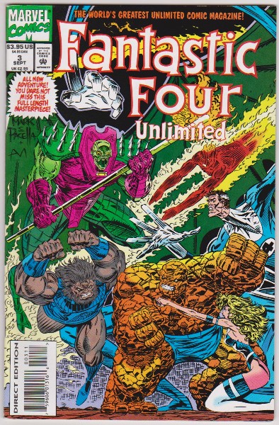 1993 Marvel Comics Fantastic Four Unlimited #3 Issue 
