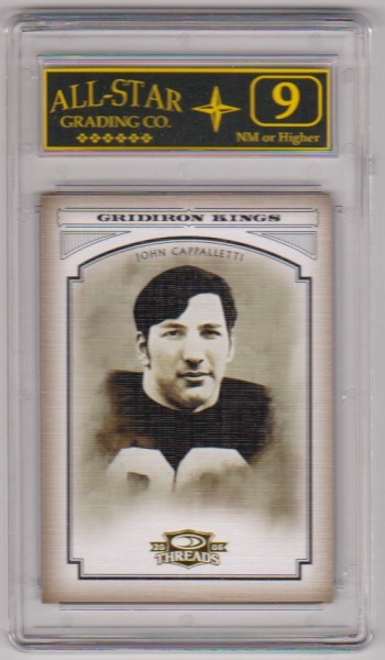 Graded 9 - John Cappalletti 2006 Donruss Gridiron Kings #CGK-5 Insert Card
