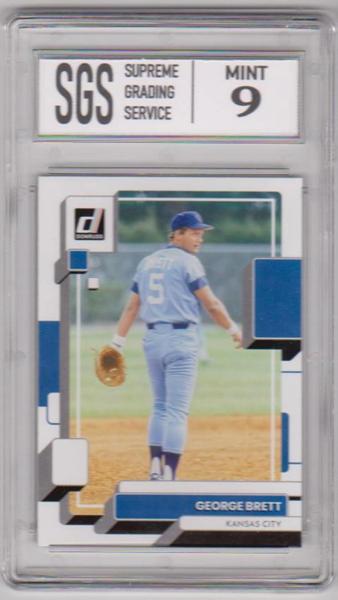 Graded Mint 9 - George Brett 2022 Donruss #102 Card