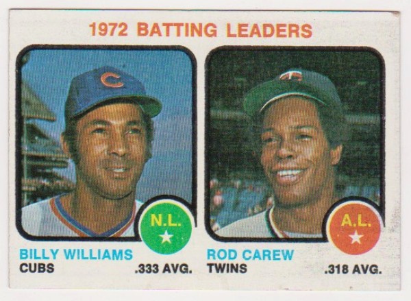 1973 Topps Billy Williams + Rod Carew #61 Card - HOF'ers