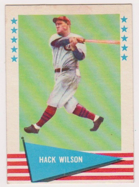 1961 Fleer Hack Wilson #87 Card - HOF'er