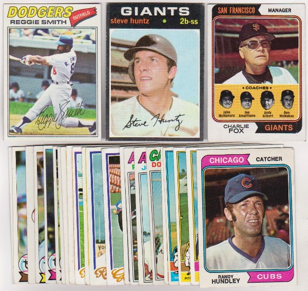 25 Different 1970's Topps Baseball Cards (1971-1979) w/ Reggie Smith + More