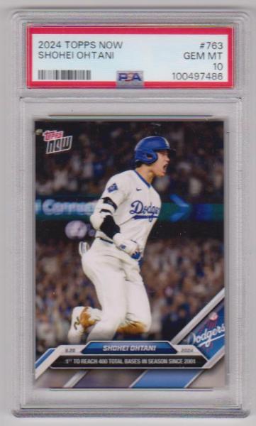 Graded PSA Gem Mint 10 - Shohei Ohtani 2024 Topps Now #763 Card