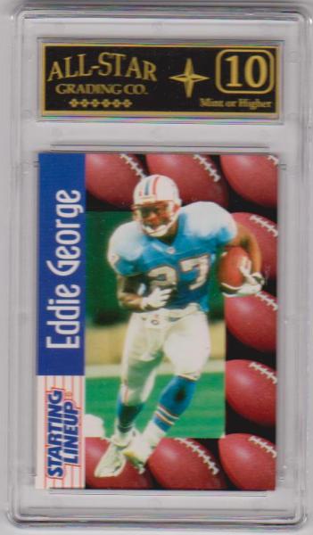 Graded 10 - Eddie George 1997 Starting Line Up Card