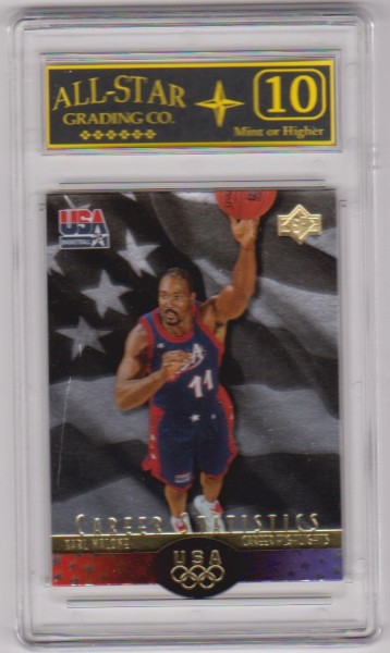 Graded 10 - Karl Malone 1996 SP USA Basketball #S3 Card