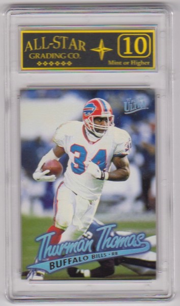 Graded 10 - Thurman Thomas 1997 Fleer Ultra #95 Card