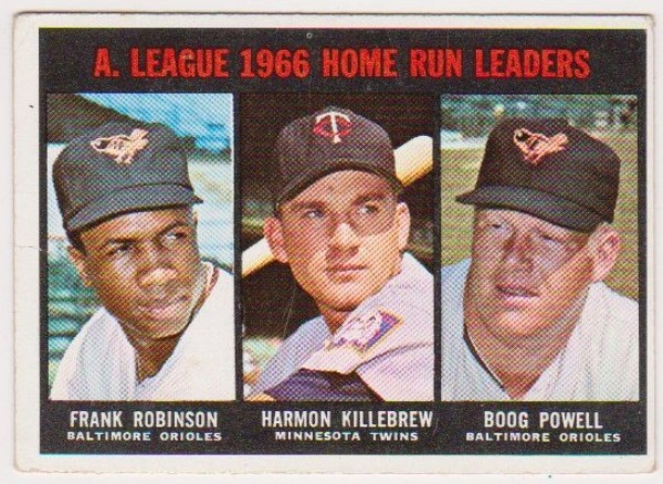  1967 Topps Frank Robinson/Harmon Killebrew/Boog Powell #243 Card