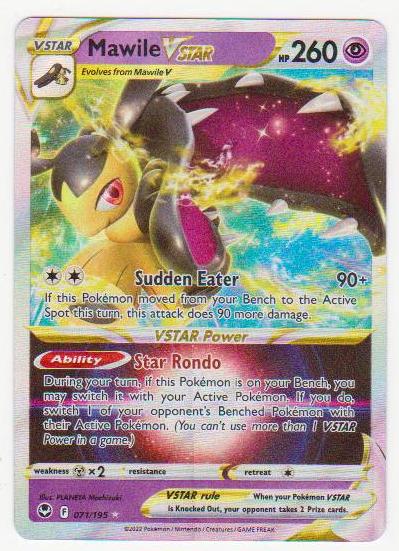 2022 Pokemon VStar Mawile Silver Tempest #071/195 Card | Property Room