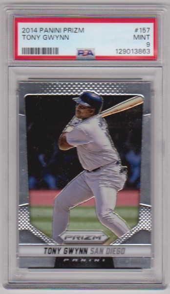 Graded PSA Mint 9 - Tony Gwynn 2014 Panini Prizm #157 Card