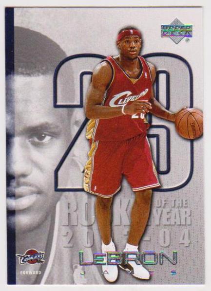 2004 upper deck lebron james rookie card