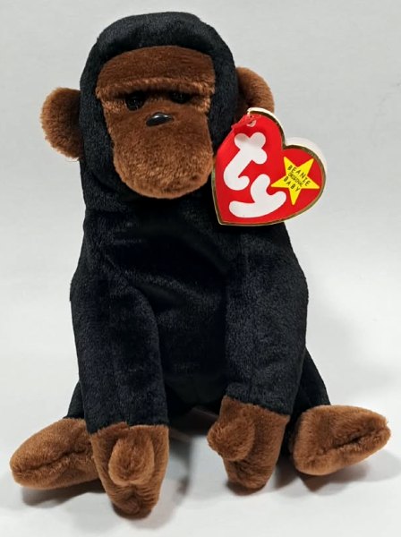 1996 Ty Beanie Baby CONGO THE GORILLA - New With Tags