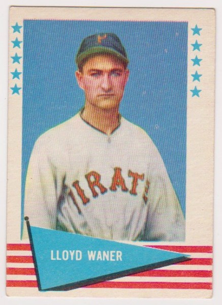 1961 Fleer Lloyd Waner #84 Card - HOF'er