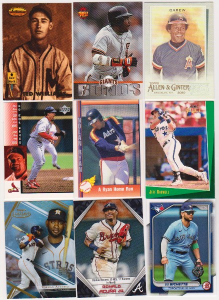 Baseball Card Collection 1991-2024 w/ Ted Williams, Barry Bonds + More