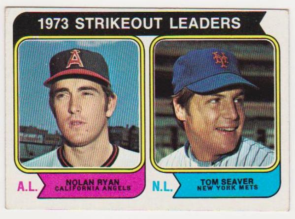 1974 Topps Nolan Ryan/Tom Seaver #207 Card