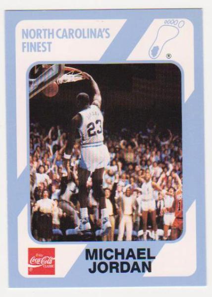  Michael Jordan 1989 North Carolina #16 College Card