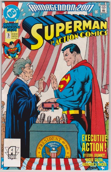 1991 DC Comics SUPERMAN IN ACTION COMICS Annual #3 Issue 