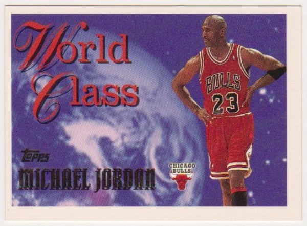 Michael Jordan 1995-96 Topps World Class #WC1 Insert Card