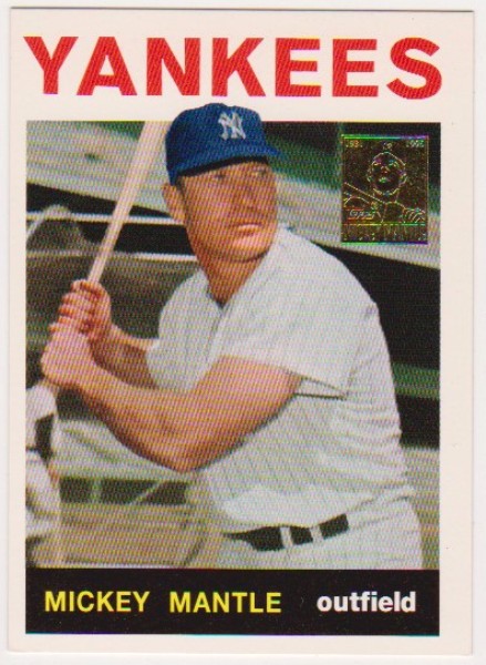 Mickey Mantle 1964 Topps #50 Commemorative Card - 1996 Topps #14 of 19 Insert Card
