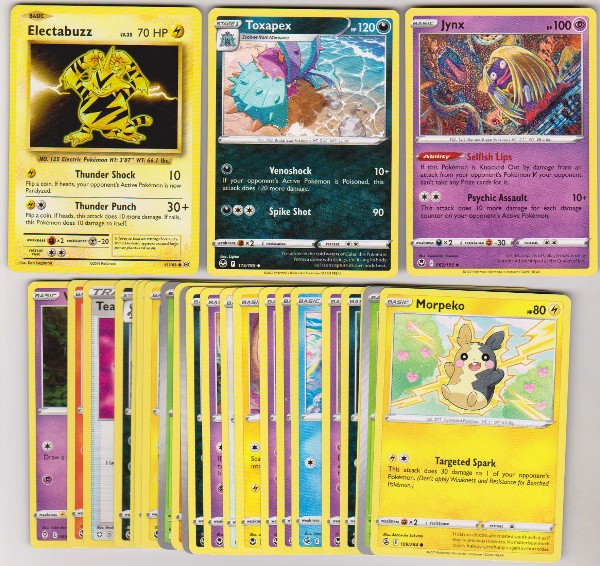 25 Different Pokemon Trading Cards w/ Electabuzz + More