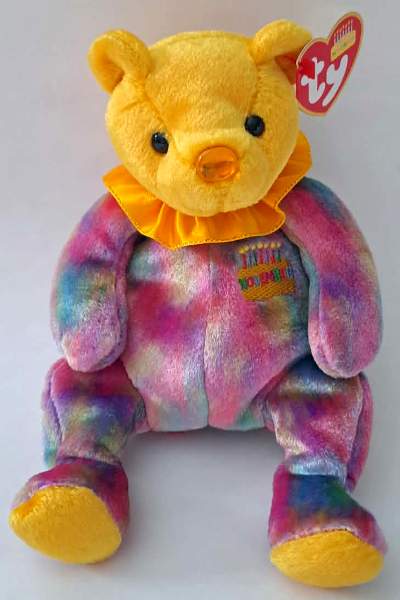 2001 Ty Beanie Baby November The Birthday Bear - New With Tags