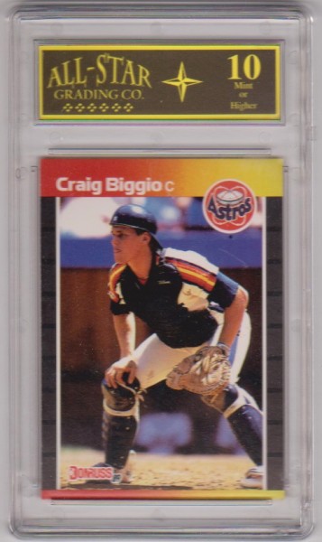 Rookie Graded 10 - Craig Biggio 1989 Donruss #561 Card