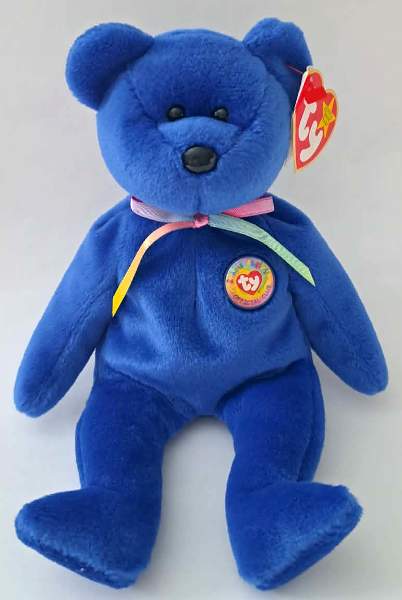 1998 Ty Beanie Baby CLUBBY THE BEAR - With Original Tags