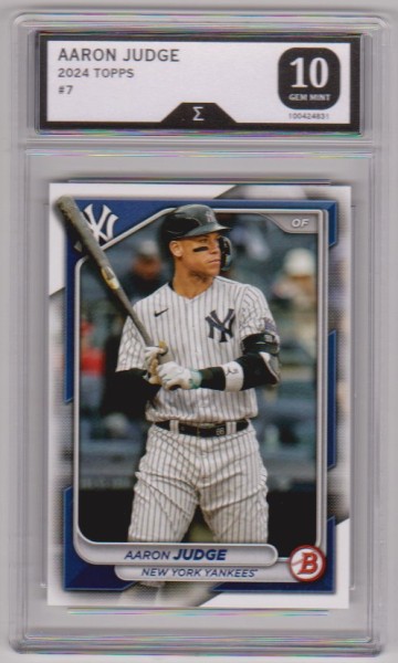 Graded Sigma Gem Mint 10 - Aaron Judge 2024 Bowman #7 Card