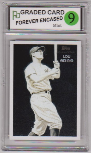 Labeled Mint 9 - Lou Gehrig 2010 Topps National Chicle Diamond Stars #229 Card