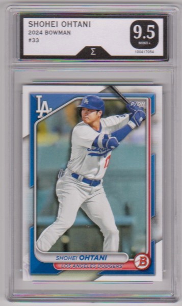 Graded Sigma Mint+ 9.5 - Shohei Ohtani 2024 Bowman #33 Card