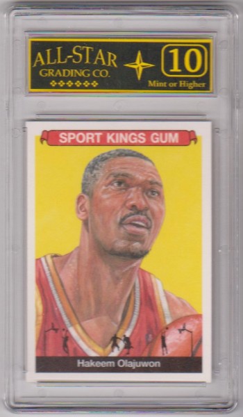 Graded 10 - Hakeem Olajuwon 2018 Sage Sport Kings Gum #27 Card