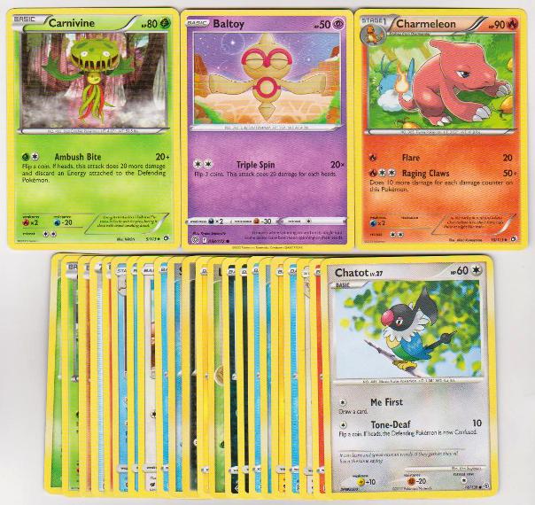 25 Different Pokemon Trading Cards w/ Charmeleon + More Property Room