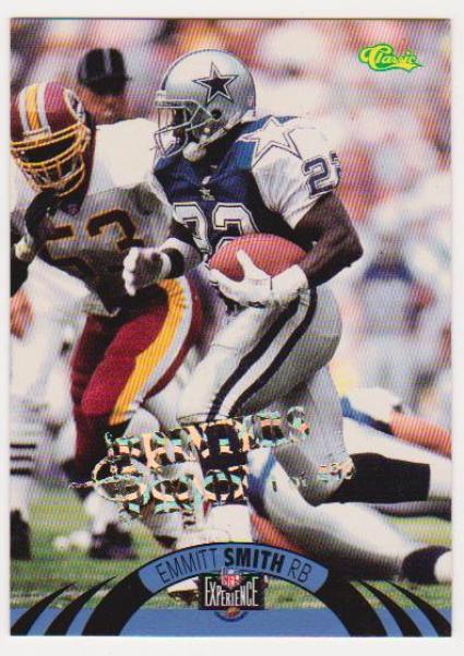 Only 499 Exist - Emmitt Smith 1995 Classic NFL Experience Printers Proof #1 Insert Card