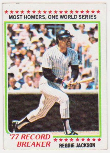 1978 Topps Reggie Jackson #7 Card - HOF'er