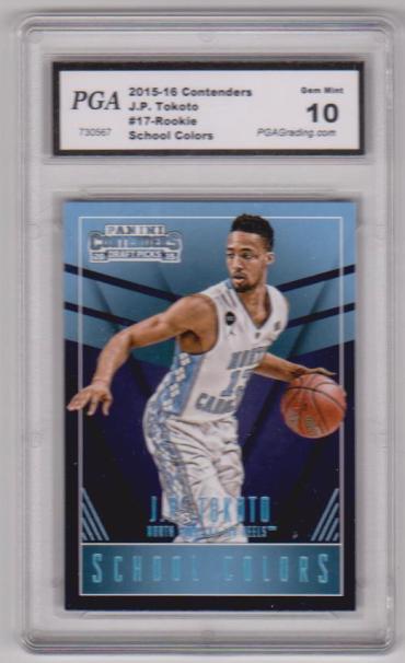 Rookie Graded Gem Mint 10 - J.P. Tokoto 2015-16 Panini Contenders School Colors #17 Card
