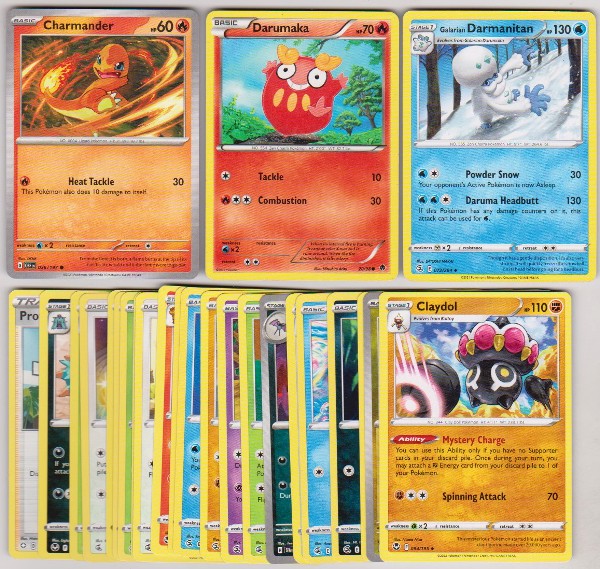 25 Different Pokemon Trading Cards w/ Charmander + More