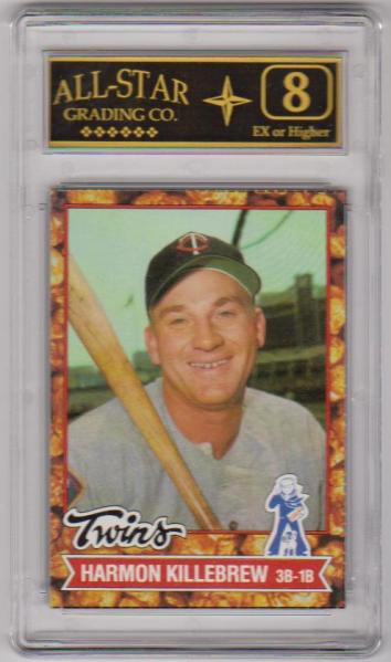 Graded 8 - Harmon Killebrew 1982 Topps Cracker Jack #5 Card