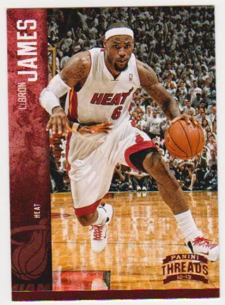 Lebron James 2012-13 Panini Threads #76 Card