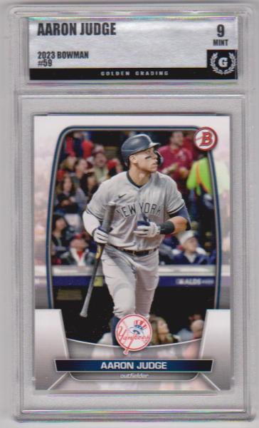 Graded GG Mint 9 - Aaron Judge 2023 Bowman #59 Card
