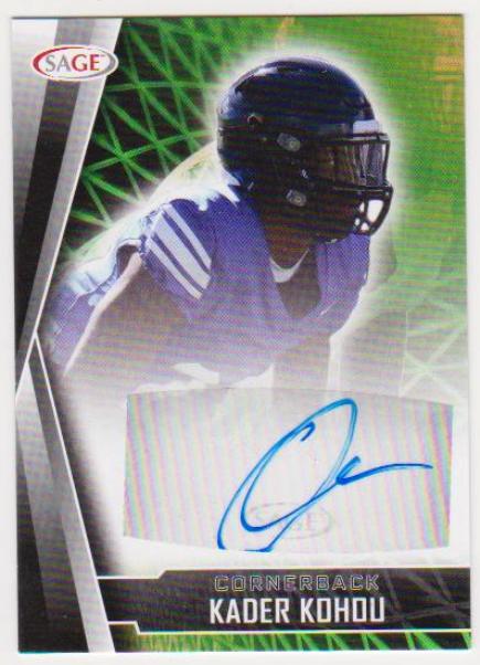 Signed Rookie - Kader Kohou 2022 Sage #A-KK Certified Autographed Insert Card
