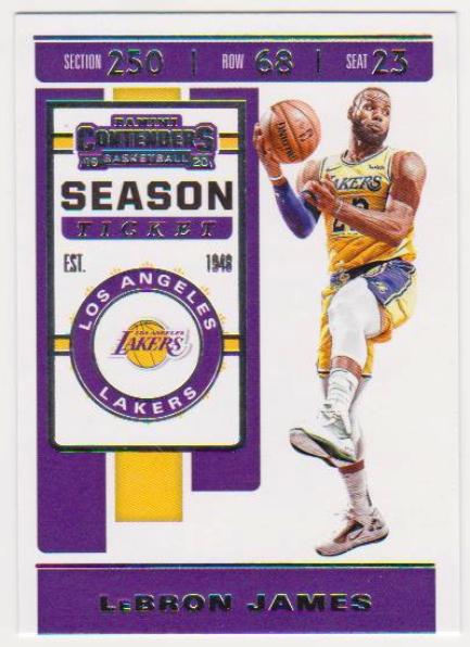 Lebron James 2019-20 Panini Contenders #70 Card