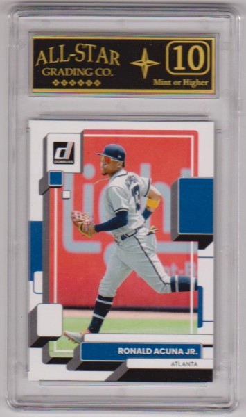 Graded 10 - Ronald Acuna Jr. 2022 Donruss #121 Card