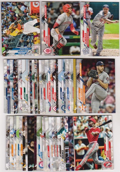 100 Different 2020 Topps Update Baseball Cards w/ Giancarlo Stanton + More
