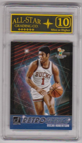 Graded 10 - Oscar Robertson 2018-19 Donruss Retro Series #17 Card