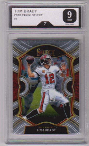 Graded Sigma Mint 9 - Tom Brady 2020 Panini Select #1 Card