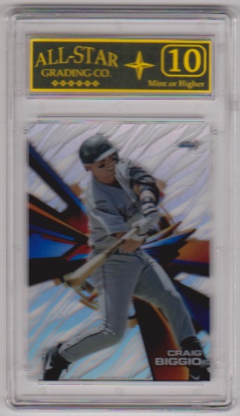 Graded 10 - Craig Biggio 2015 Topps High Tek #HT- CB Insert Card