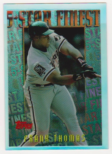 REFRACTOR - Frank Thomas 1996 Topps Mystery Finest #M26 Insert Card