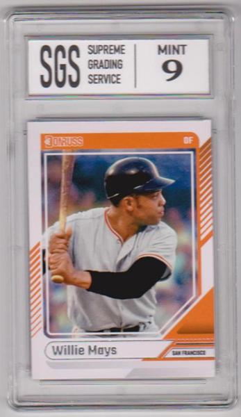 Graded Mint 9 - Willie Mays 2024 Donruss #95 Card