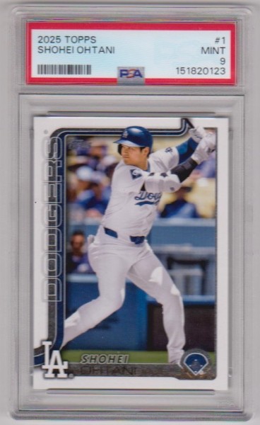 Graded PSA Mint 9 - Shohei Ohtani 2025 Topps #1 Card
