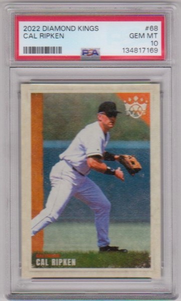 Graded PSA Gem Mint 10 - Cal Ripken Jr. 2022 Panini Diamond Kings #68 Card