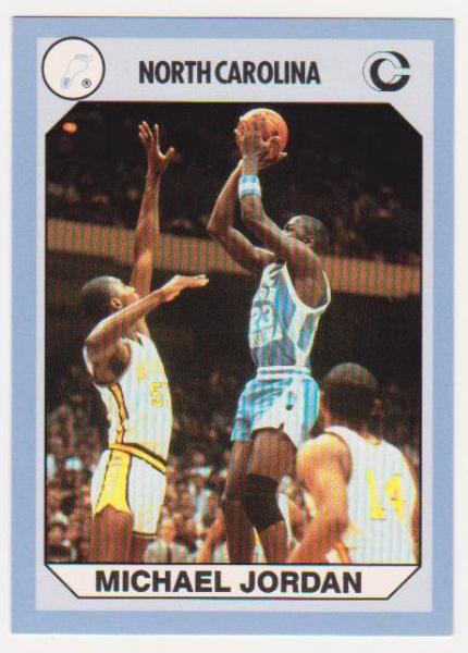 Michael Jordan 1990 North Carolina #44 College Card